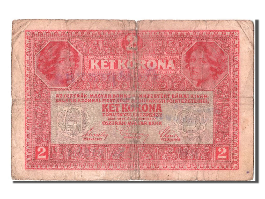 Austria, 2 Kronen, 1917, KM #21, 1917-03-01, VG(8-10), 1446 849881