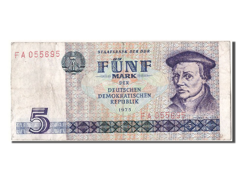 Germany - Democratic Republic, 5 Mark, 1975, KM #27a, EF(40-45), FA 055695
