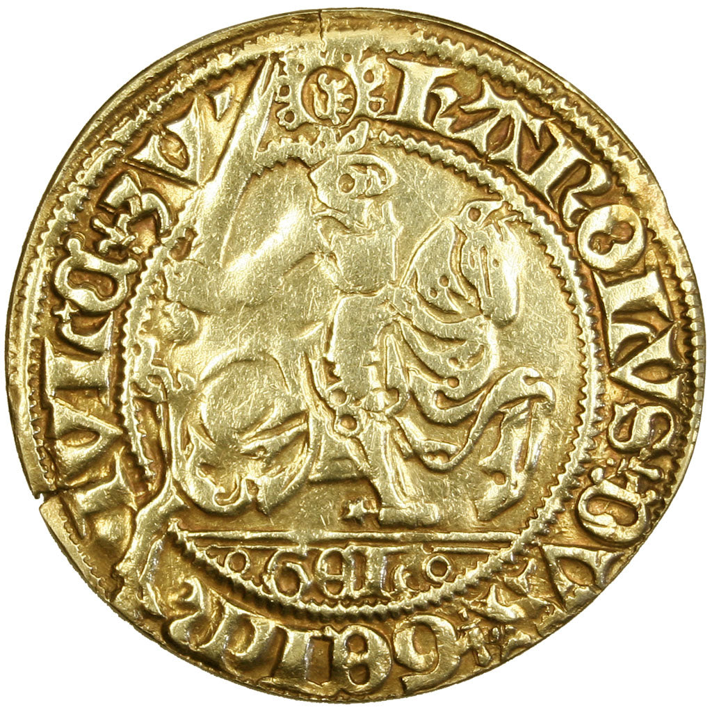 Netherlands, Florin, Roermond, VF(30-35), Gold, 3.09