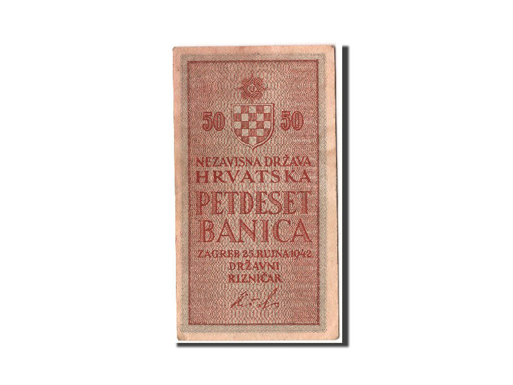 Croazia, 50 Banica, 1942, 1942-09-25, BB