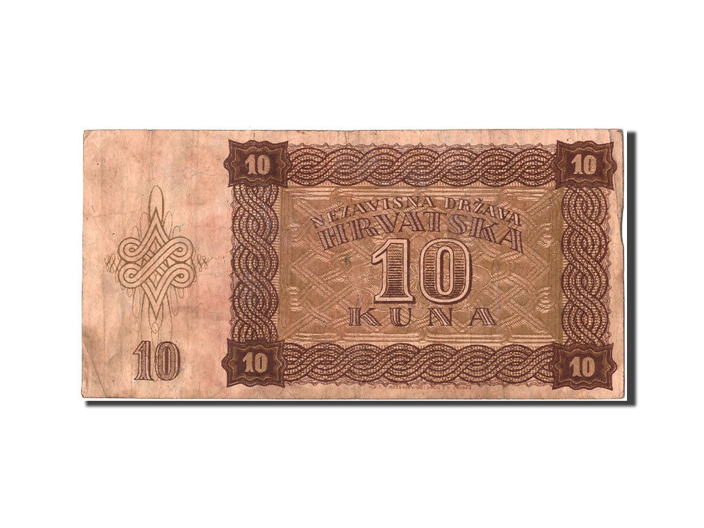 Croatia, 10 Kuna, 1941, KM #5b, 1941-08-30, VF(30-35), DC107167