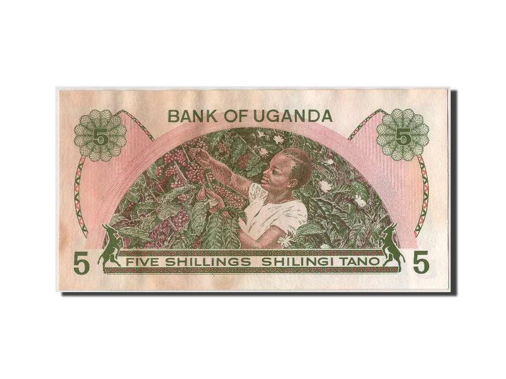 Banknote, Uganda, 5 Shillings, AU(55-58)