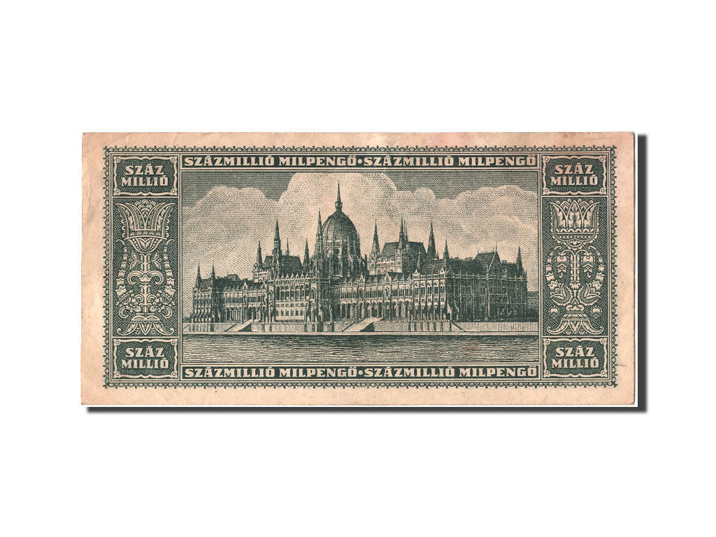 Banknote, Hungary, 100 Million Milpengö, 1946, AU(55-58)