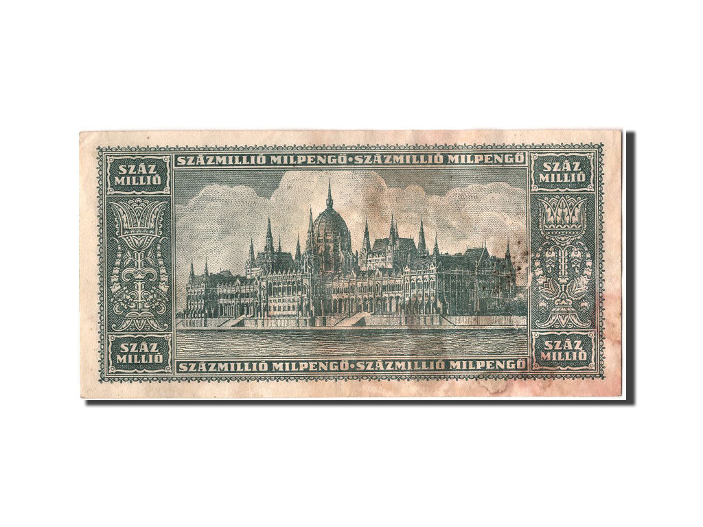 Biljet, Hongarije, 100 Million Milpengö, 1946, TTB