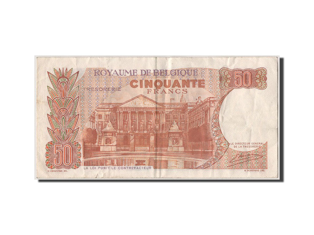 Billete, 50 Francs, 1966, Bélgica, 1966-05-16, MBC