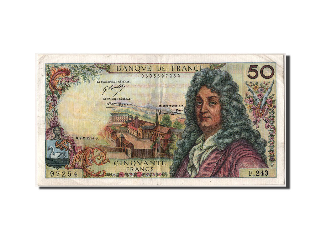 France, 50 Francs, 50 F 1962-1976 ''Racine'', 1974, KM #148d, 1974-02-07,...