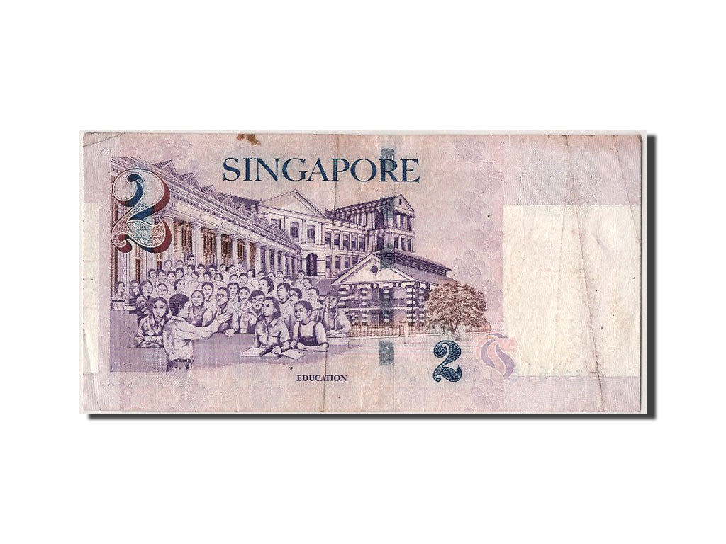 Banconote, Singapore, 2 Dollars, 2000, BB+