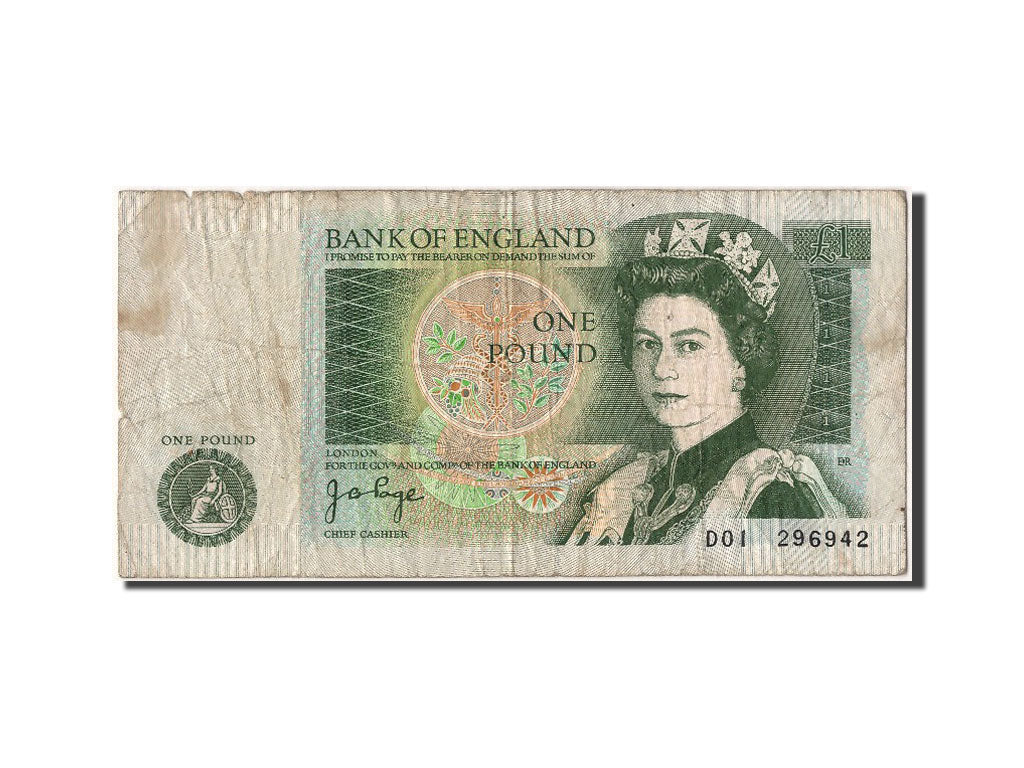 Billete, 1 Pound, Gran Bretaña, BC+