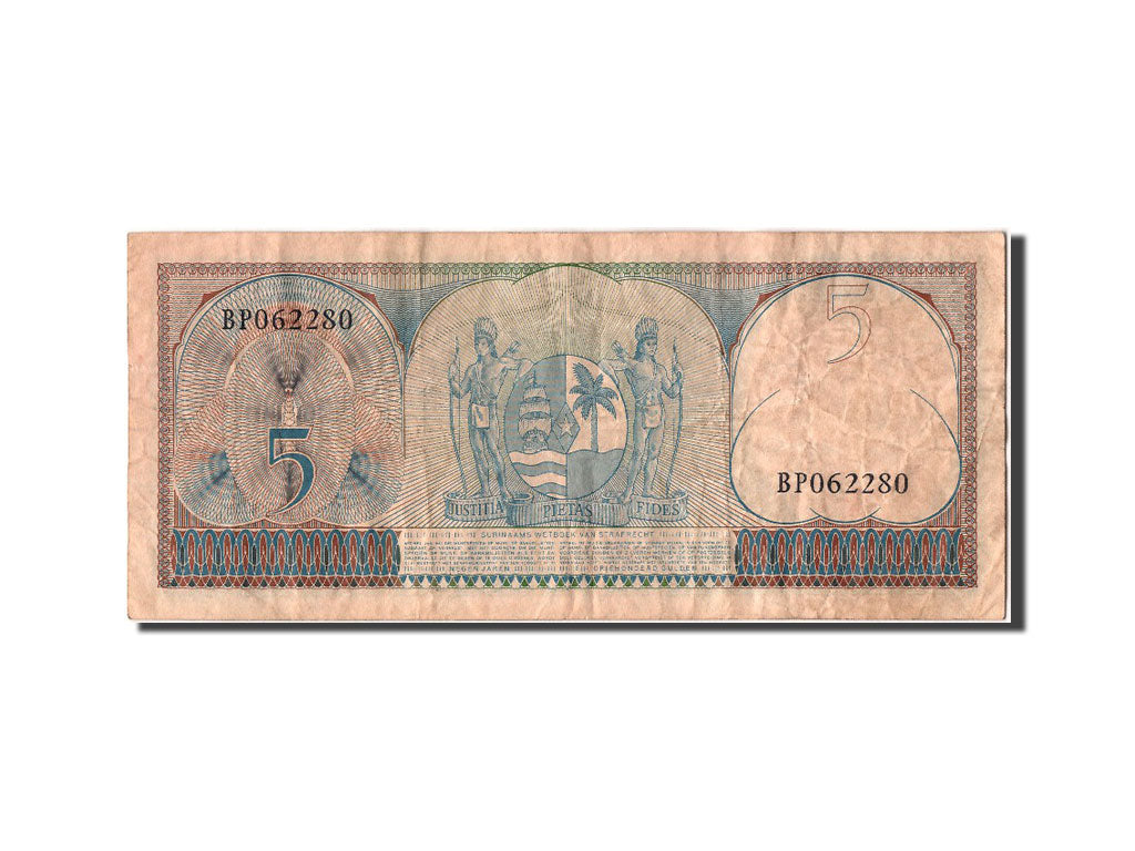 Banconote, Suriname, 5 Gulden, 1963, 1963-09-01, BB