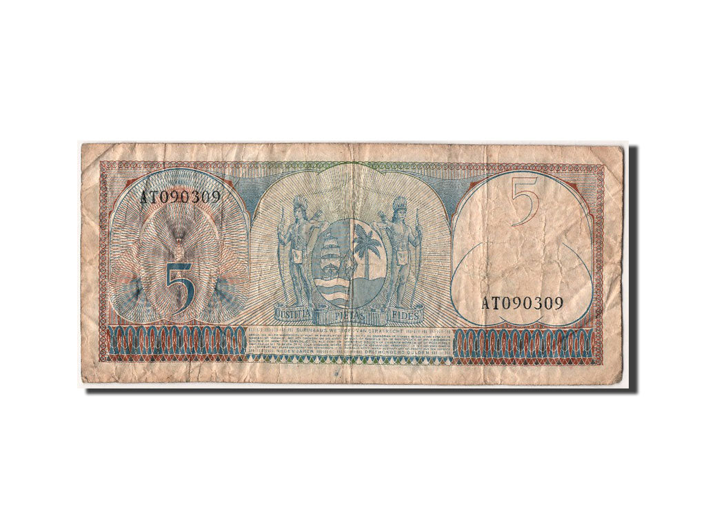 Suriname, 5 Gulden, 1963, 1963-09-01, MB+
