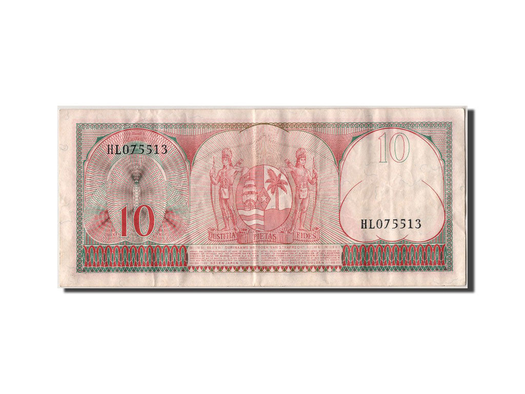 Suriname, 10 Gulden, 1963, KM #121, 1963-09-01, EF(40-45), HL075513