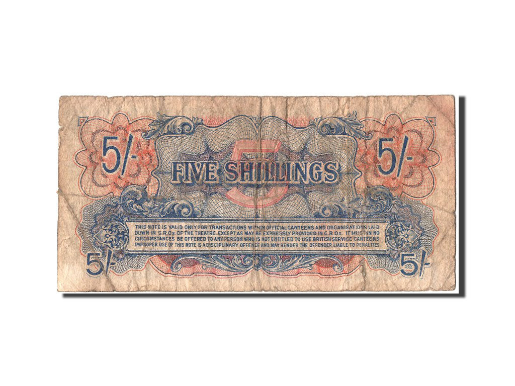 Great Britain, 5 Shillings, KM #M20c, F(12-15), CC/5 558580