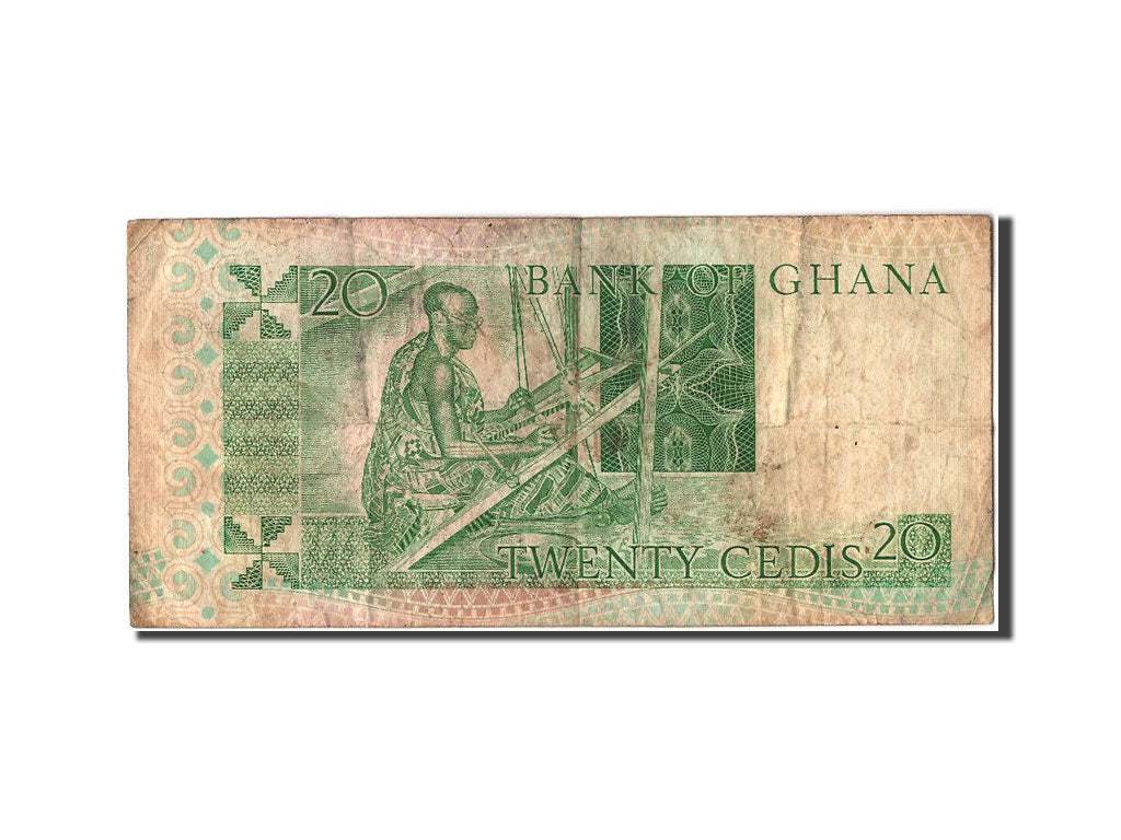 Ghana, 20 Cedis, 1979, KM #21c, 1982-03-06, VF(20-25), AX0611948