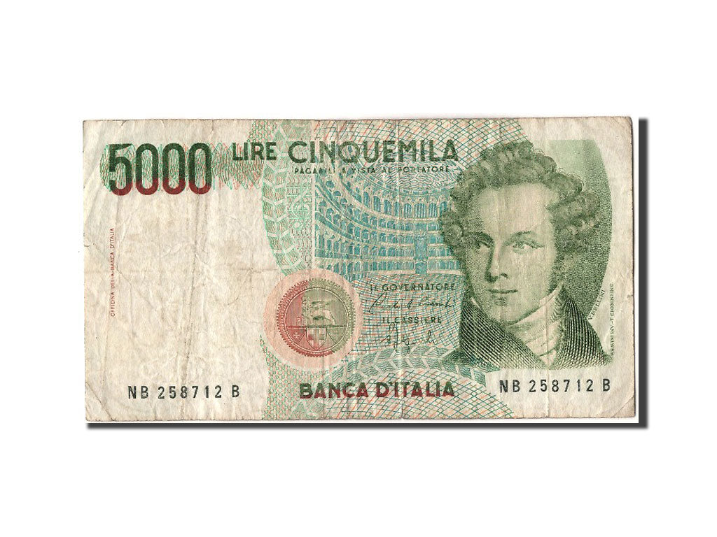 Banknote, Italy, 5000 Lire, 1985, 1985-01-04, VF(20-25)