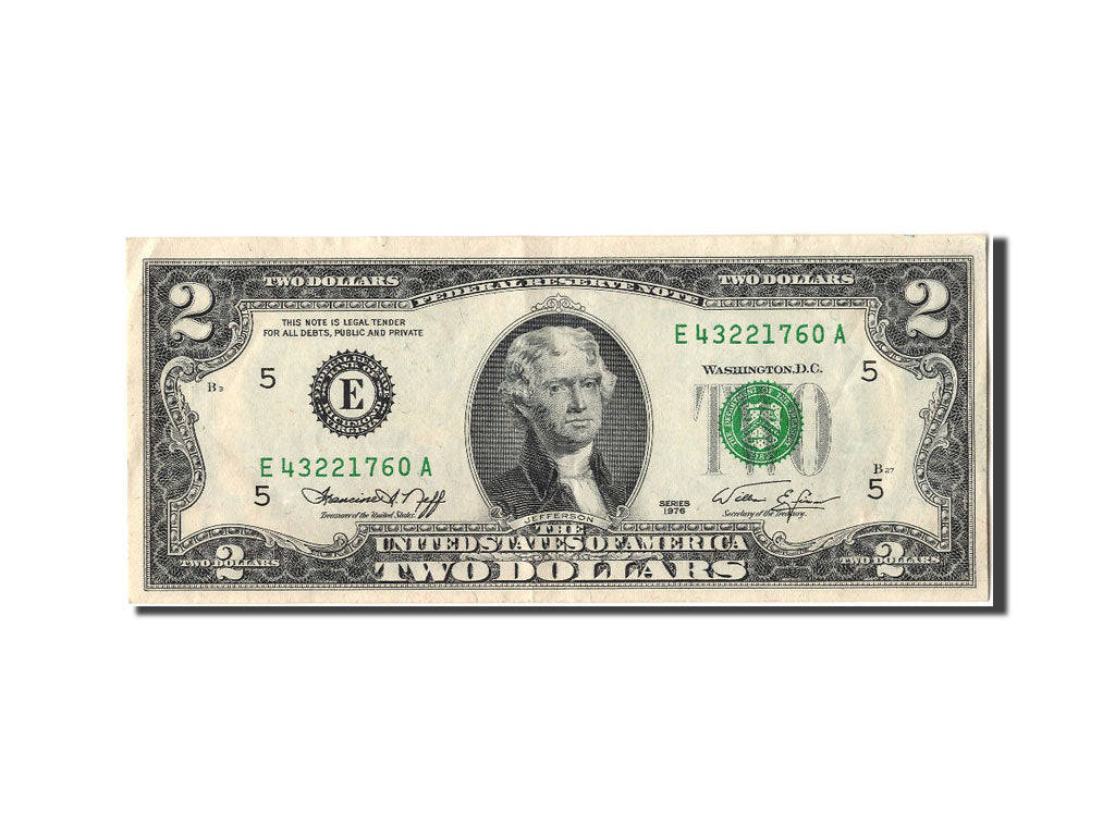 United States, Two Dollars, 1976, KM #1631, AU(55-58), E43221760A