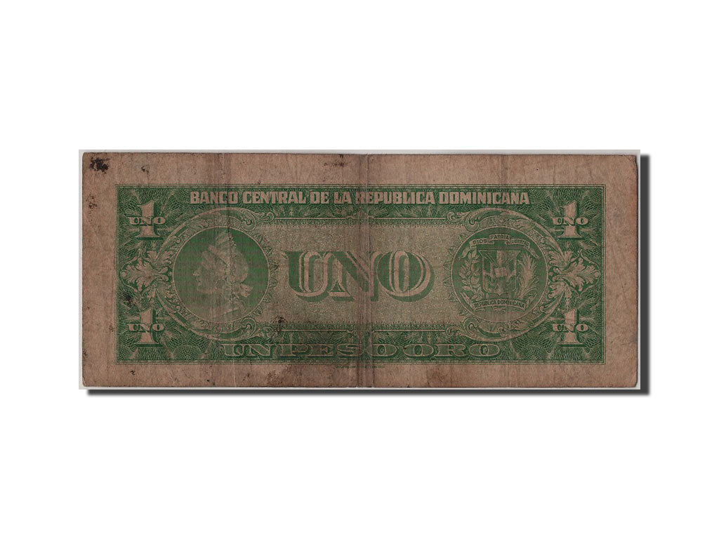 Dominican Republic, 1 Peso Oro, KM #80, VF(20-25), B456532B