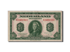 Netherlands, 2 1/2 Gulden, 1943, KM #65a, 1943-02-04, AU(55-58), EC481911