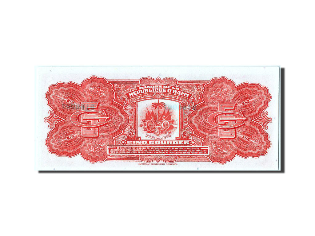 Banknote, Haiti, 5 Gourdes, UNC(65-70)