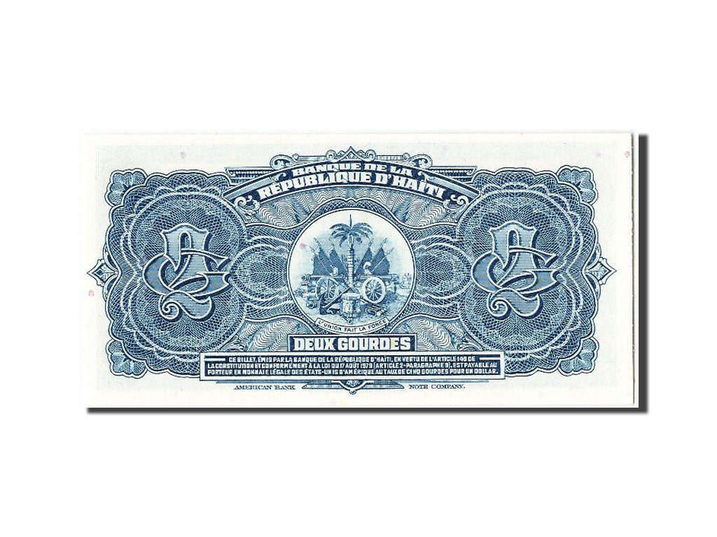 Haiti, 2 Gourdes, KM #201, UNC(65-70), B781203
