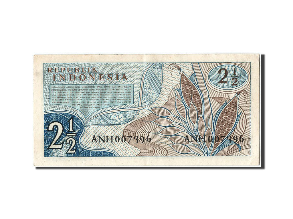 Billete, 2 1/2 Rupiah, 1960, Indonesia, MBC