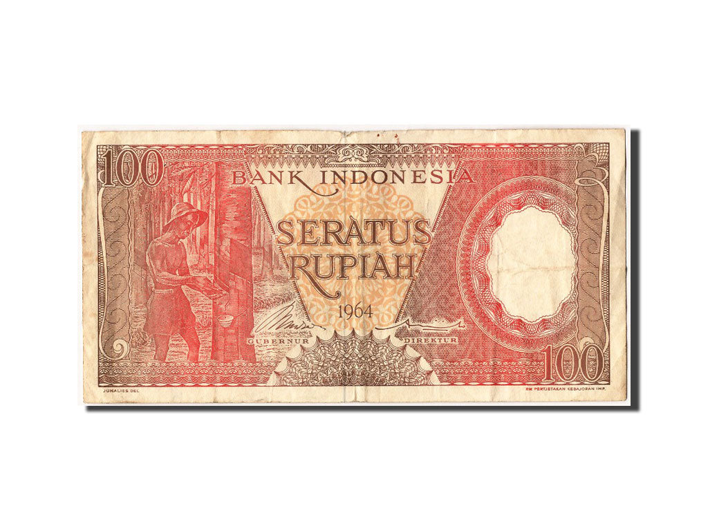 Banknote, Indonesia, 100 Rupiah, 1964, VF(20-25)