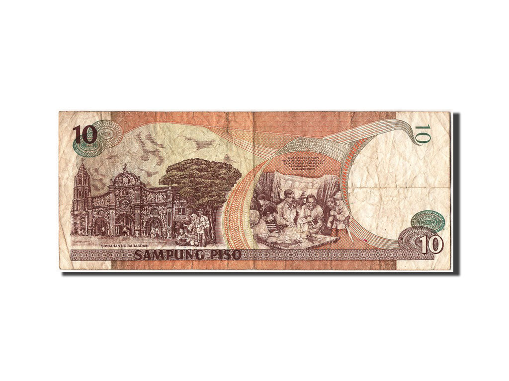Philippines, 10 Piso, 1998, KM #187b, VF(20-25), CP324859
