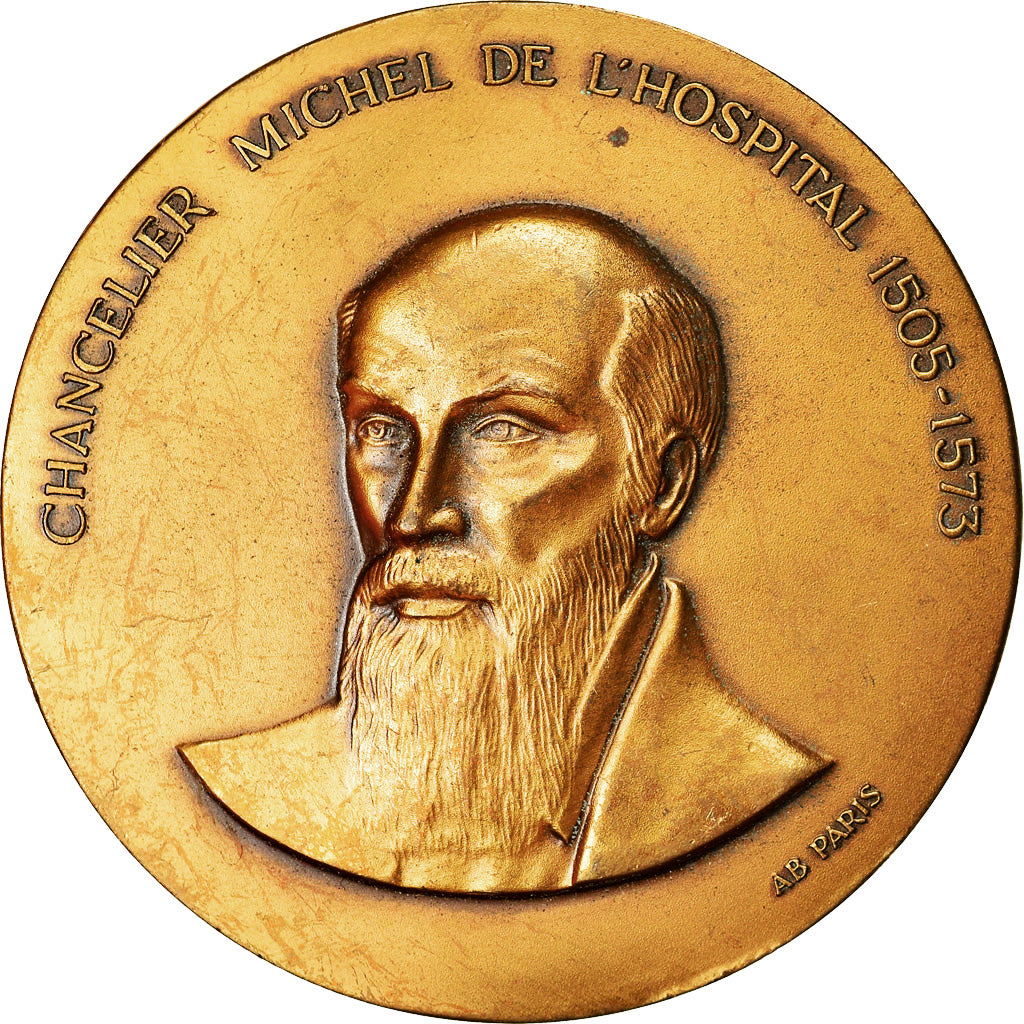 France, Medal, Bicentenaire du Tribunal de Commerce de Paris, 1990, AU(50-53)