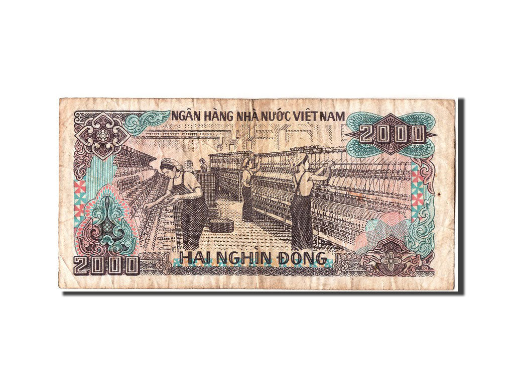 Banknot, Wiet Nam, 2000 Dông, 1988, VF(20-25)