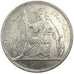FRENCH INDO-CHINA, Piastre, 1887, Paris, KM #5, AU(50-53), Silver, Lecompte...