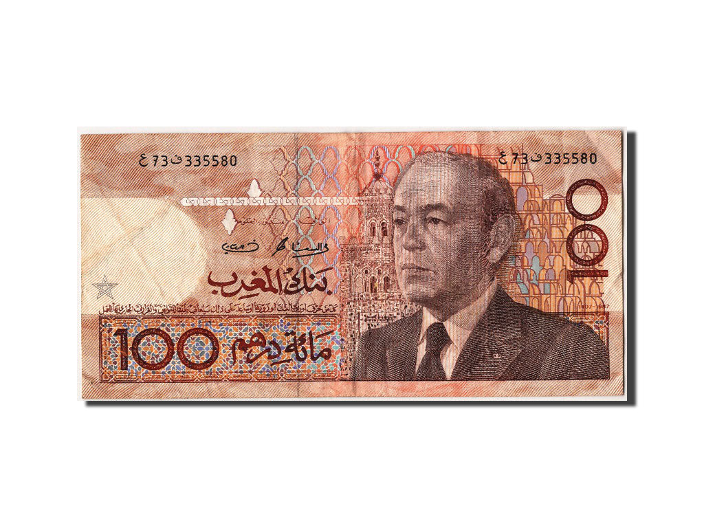 Morocco, 100 Dirhams, 1987, KM #65b, EF(40-45), 73 3355802