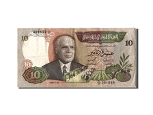 Banknote, Tunisia, 10 Dinars, 1986, 1986-03-20, EF(40-45)