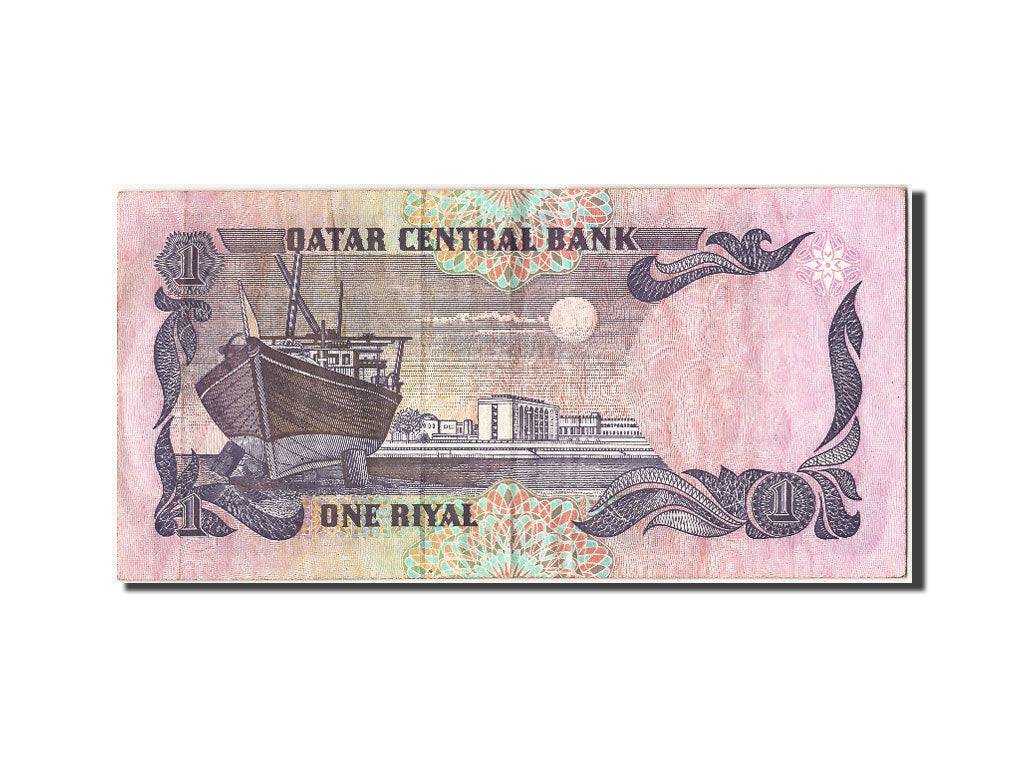 Qatar, 1 Riyal, KM #13a, AU(50-53)