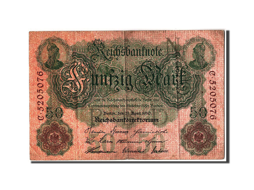 Banknote, Germany, 50 Mark, 1910, 1910-04-21, VF(20-25)