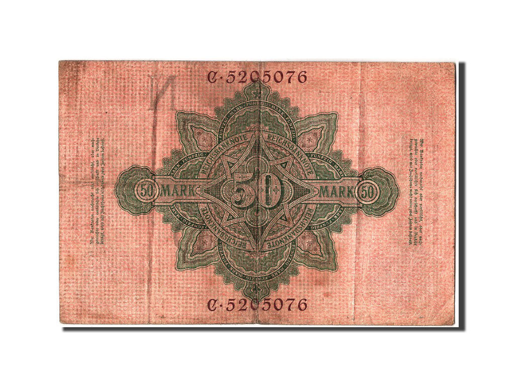 Banknote, Germany, 50 Mark, 1910, 1910-04-21, VF(20-25)