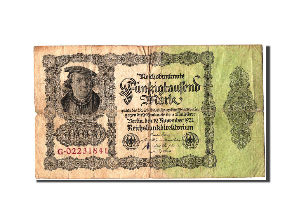 Germania, 50,000 Mark, 1922, 1922-11-19, B