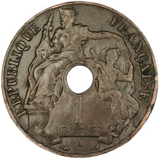 Indochine, 1 Cent, 1916, Paris, EF(40-45), Bronze, Lecompte #76, 5.02