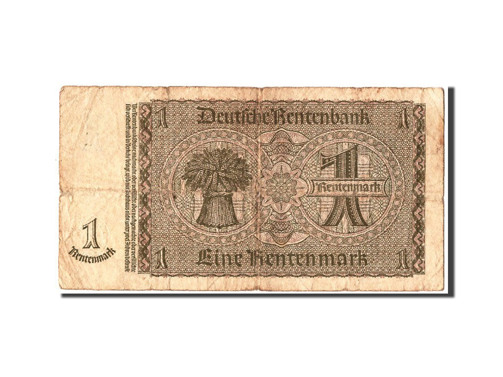 Banknote, Germany, 1 Rentenmark, 1937, 1937-01-30, VF(20-25)