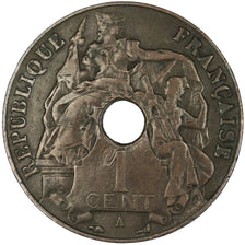 Indochine, 1 Cent, 1914, Paris, EF(40-45), Bronze, Lecompte #75, 5.13