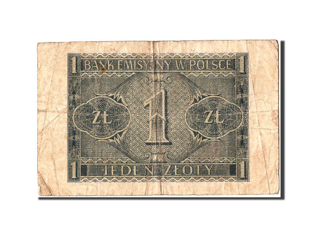 Geldschein, Polen, 1 Zloty, 1941, 1941-08-01, SGE+