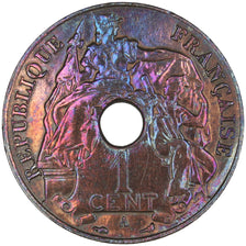 Indochine, 1 Cent, 1911, Paris, EF(40-45), Bronze, Lecompte #72, 4.95