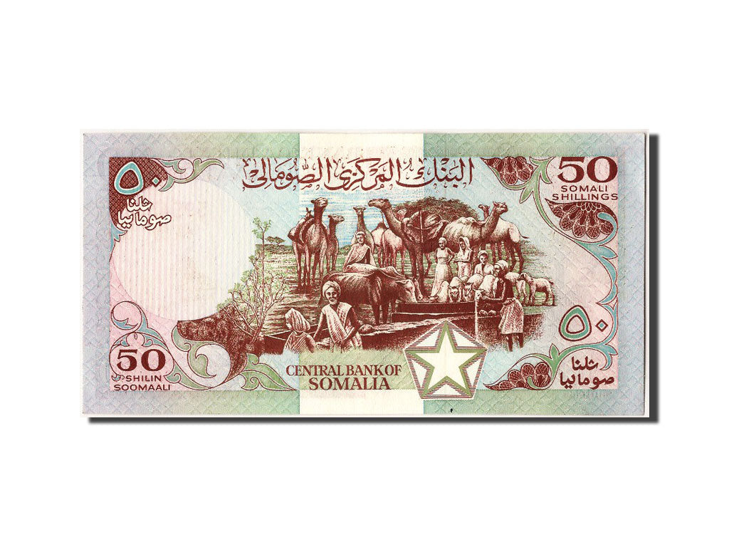 Somalia, 50 Shilin = 50 Shillings, 1989, KM #34d, UNC(65-70), D160 395433