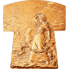 France, Médaille, Marine, Les Veuves, 1980, Prud'homme.G, Refrappe, SUP, Bronze