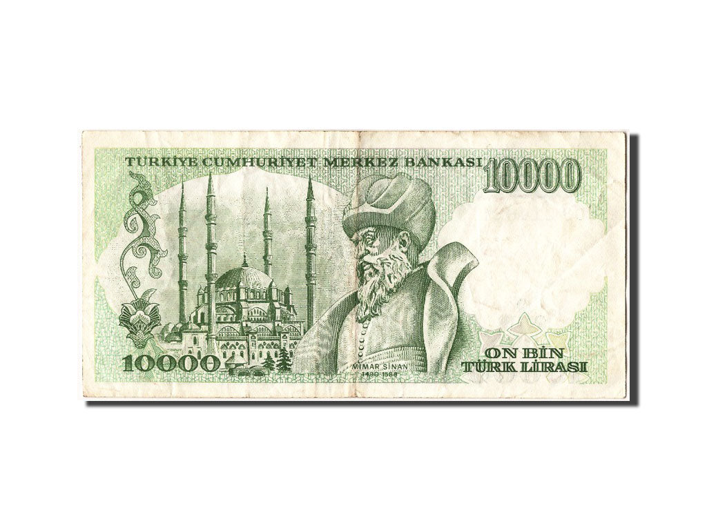 Billete, 10,000 Lira, Turquía, MBC