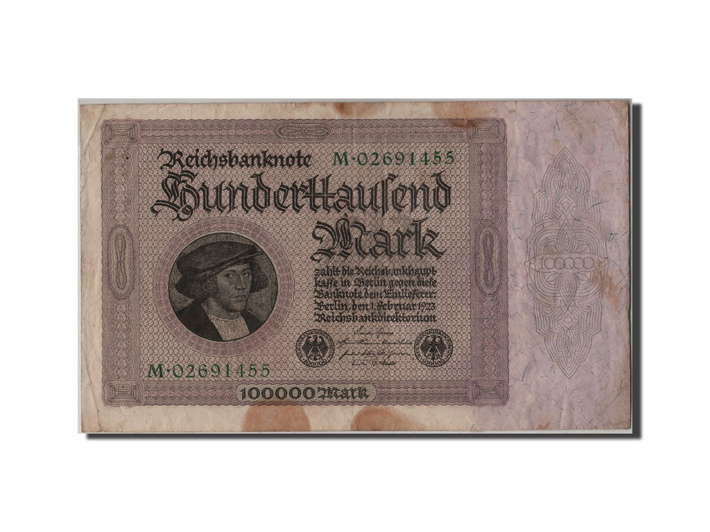 Banknote, Germany, 100,000 Mark, 1923, 1923-02-01, VF(30-35)