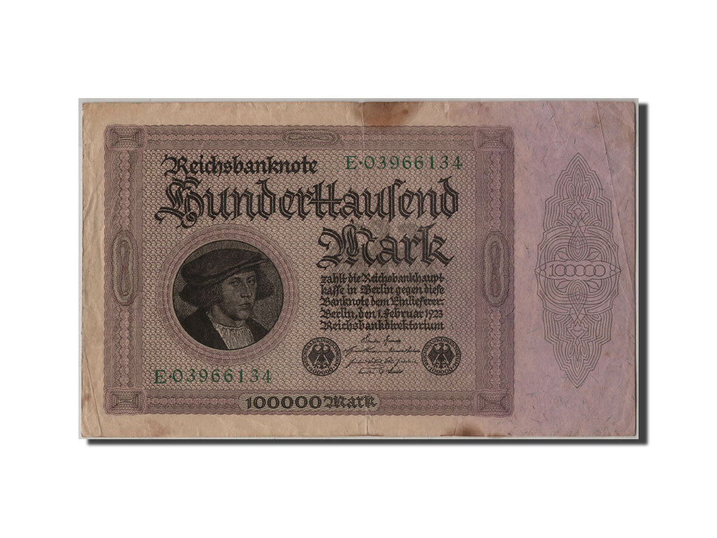 Banknote, Germany, 100,000 Mark, 1923, 1923-02-01, VF(30-35)