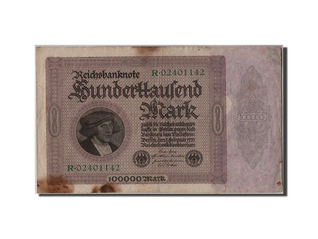 Geldschein, Deutschland, 100,000 Mark, 1923, 1923-02-01, S