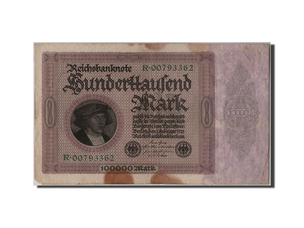 Banknote, Germany, 100,000 Mark, 1923, 1923-02-01, VF(20-25)
