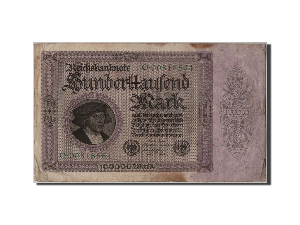 Banknote, Germany, 100,000 Mark, 1923, 1923-02-01, VF(20-25)