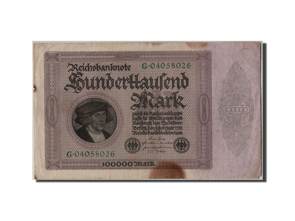 Banknote, Germany, 100,000 Mark, 1923, 1923-02-01, VF(20-25)