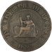 Indochine, 1 Cent, 1895, Paris, EF(40-45), Bronze, Lecompte #46, 9.90